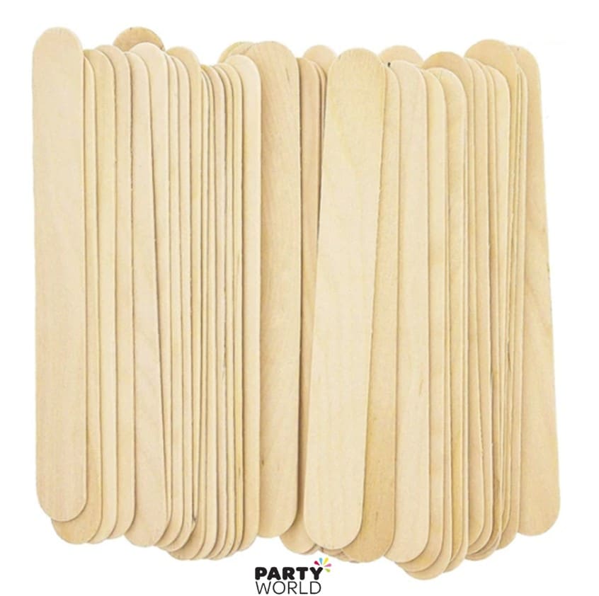 Wooden Popsicle Sticks 14cm (50pk)