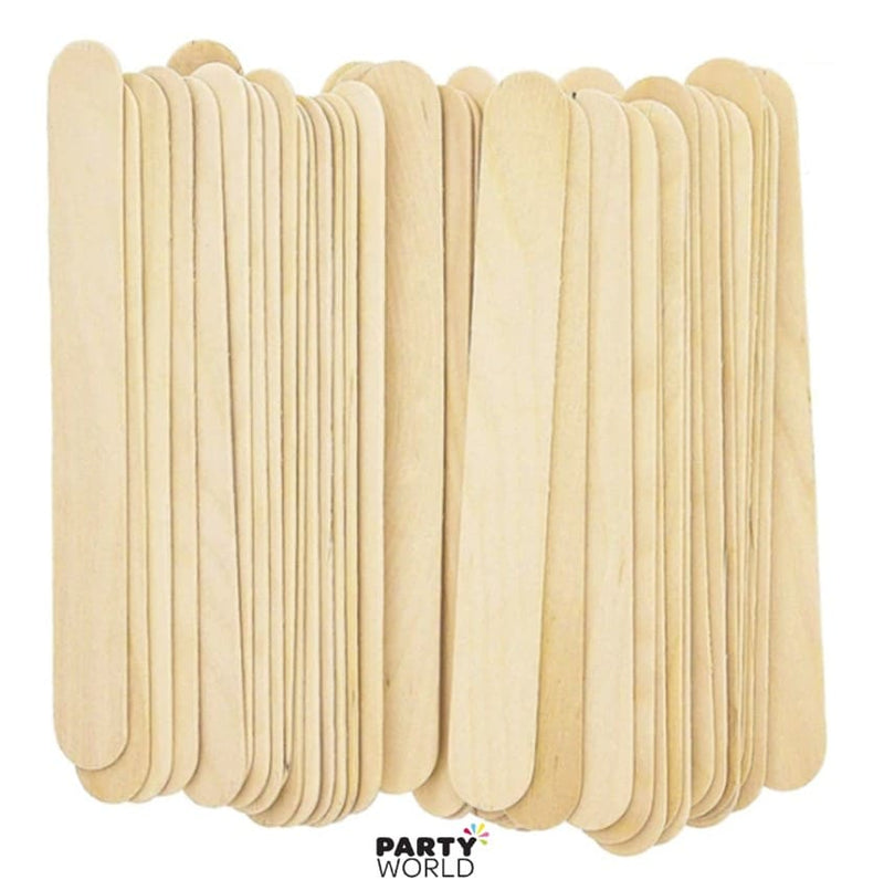 Wooden Popsicle Sticks 14cm (50pk)
