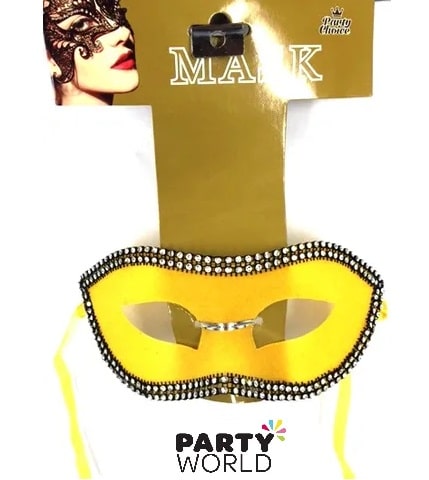 Yellow Masquerade Mask