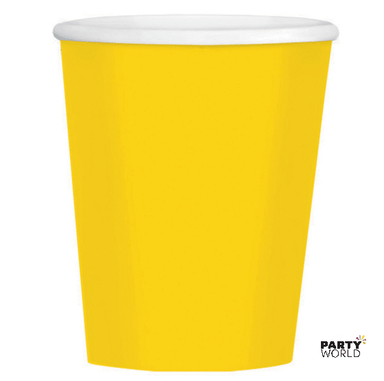 Yellow Paper Cups 354ml (10pk)