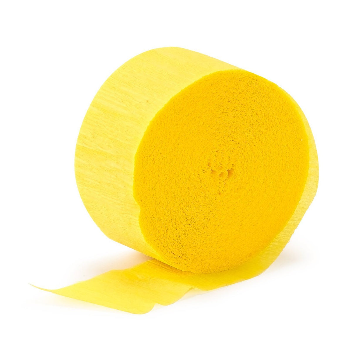 Crepe Streamers 24m Yellow 2pk