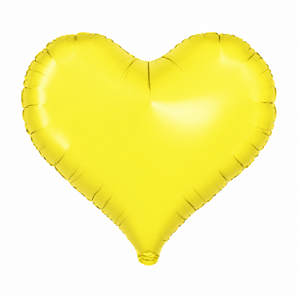 Jelly Heart Clear Yellow Foil Balloon