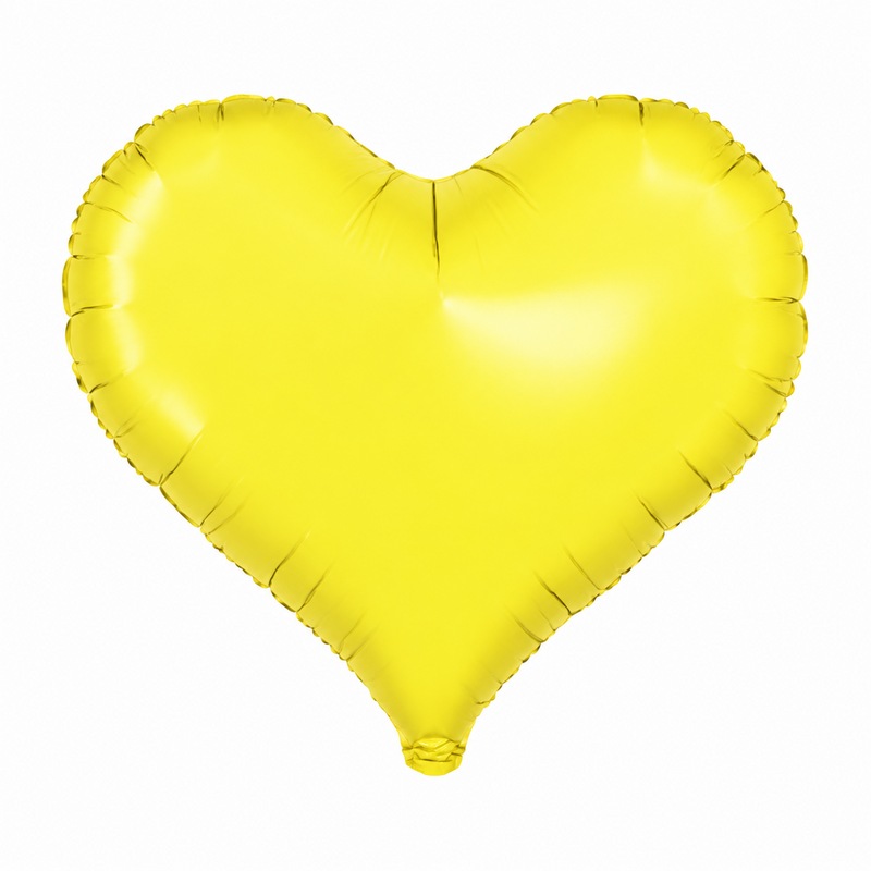 Jelly Heart Clear Yellow Foil Balloon