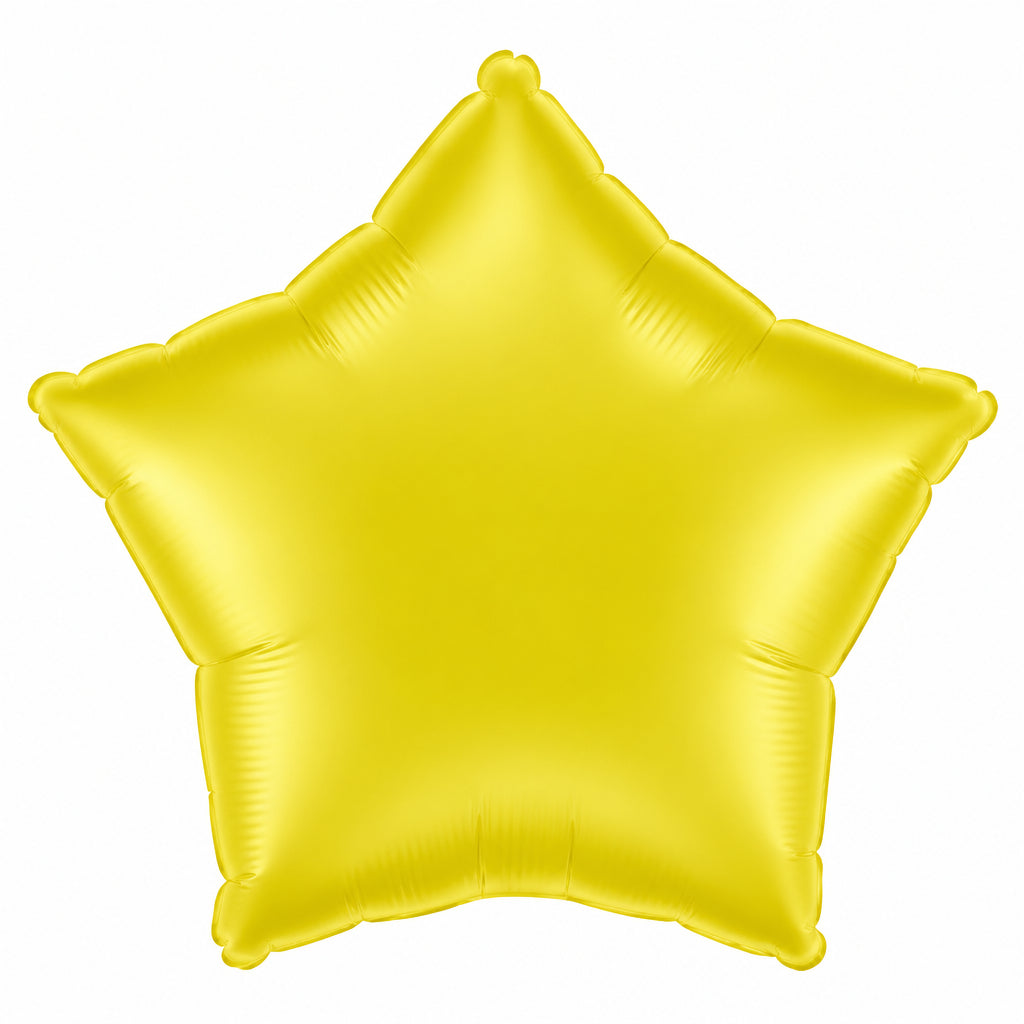 Star Clear Yellow Foil Balloon
