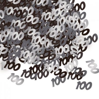 Scatter Confetti 100 Black/Silver Mix