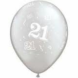 Balloon Single 21st White