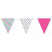 Bunting Flag Banner Bright Stripes & Dots