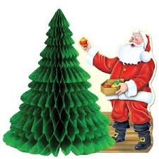 Christmas Centre Piece Santa and Tree