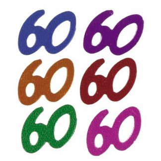 Scatter Confetti 60 Party Mix Numbers