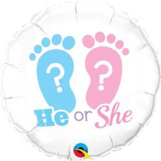 Foil Balloon '18' - He or She