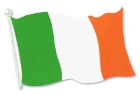 St. Patricks Day Ireland Flag cardboard