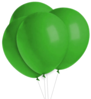 Party Balloons 100pk Green