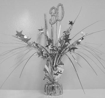 Spangle Table Centrepiece - 30th