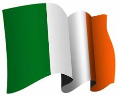 St. Patricks Day Ireland Flag on stick