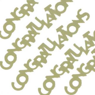 Scatter Confetti Congratulations Gold