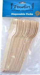 Wooden Biodegradable Forks 20pk