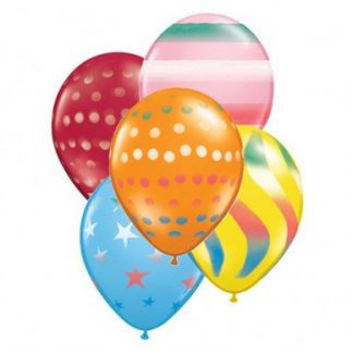 Balloon Single Carnival Sprays Assorted