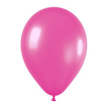Balloon Single Metallic Magenta Pink