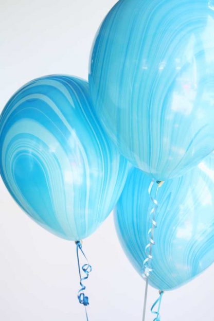 Balloon Single Blue Marble