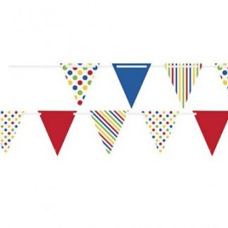 Bunting Flag Banner Bold Stripes & Dots