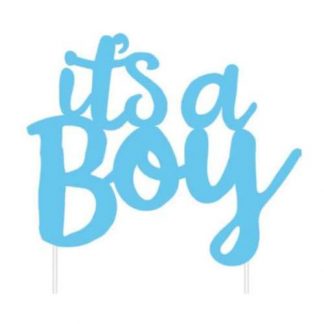 'It's a boy' Cake Topper