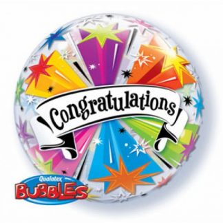 Bubble Balloon 22" Congratulations