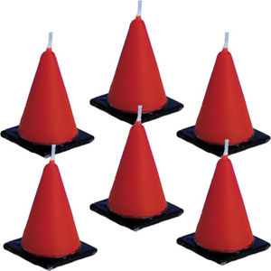Construction Party Cone Candles