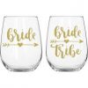 Bachelorette Tattoos/Glass Decal - 7 piece Silver