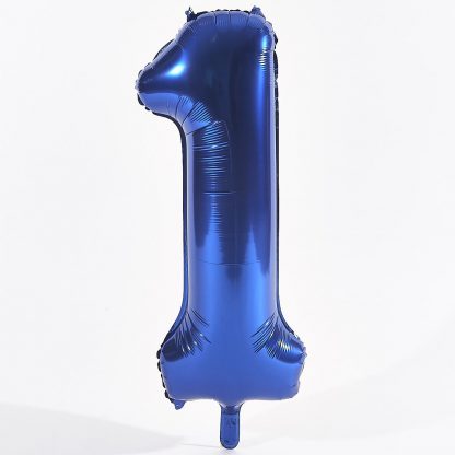 Foil Balloon Number Blue "1" (Uninflated)