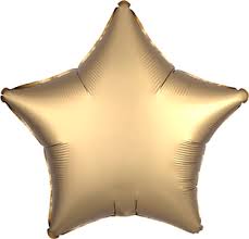 Foil Balloon Luxe Gold Sateen Star