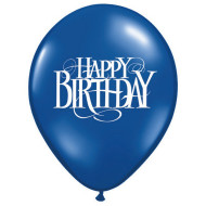 Balloon Single Happy Birthday Jewel Assorted