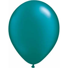 Balloon Single Metallic Teal