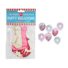Party Balloons 6pk - Pink Marble Mix