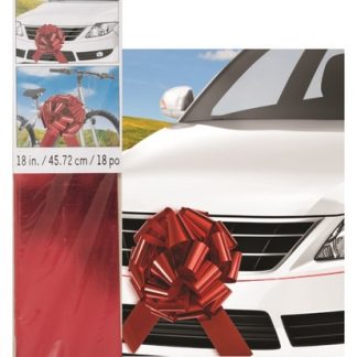 Giant Red Car Bow