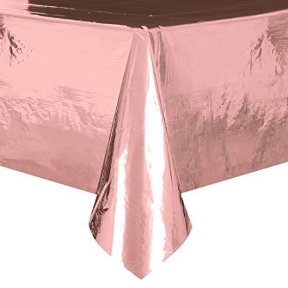 Foil Table Cover Rectangle - Rose Gold