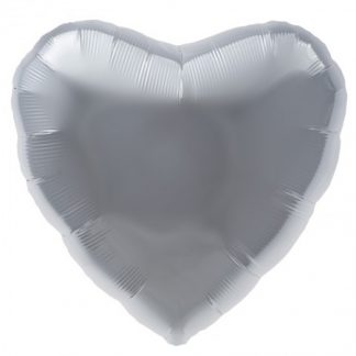 Foil Balloon Silver Heart