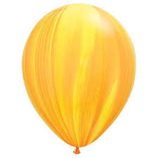 Balloon Single Yellow/Orange Marble