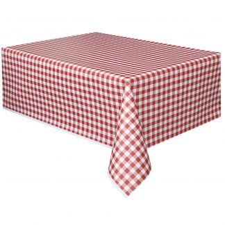 Plastic Table Cover Rectangle - Checkered