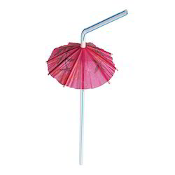 Hawaiian Luau Straws Umbrella 6pk