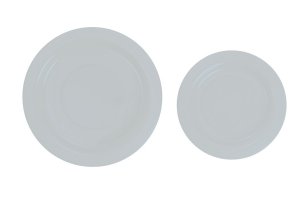 Plastic Plate 23cm White 50pk