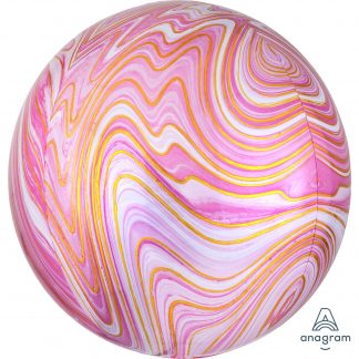 Balloon Orbz 16" Pink Marble