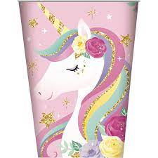 Unicorn Cups 8pk 250ml