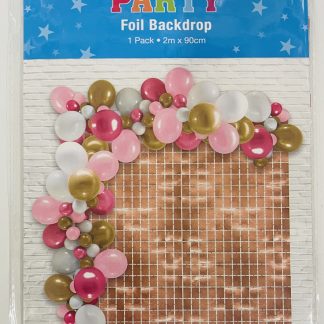 Foil BackDrop Rose Gold 2m x 90cm