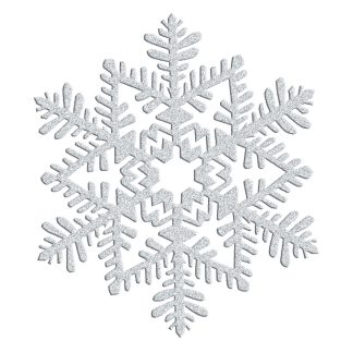 Snowflake Glitter Cut Outs 20pk