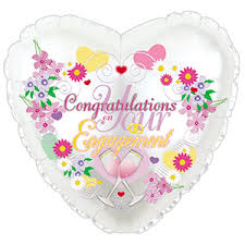 Balloon Foil 18" Congratulations on your engagement