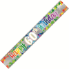 Banner Happy 60th Birthday - Foil Stars