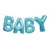 Foil Balloon Banner - Blue "BABY" *air fill only