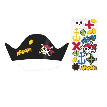 Pirate Party Hats 8pk