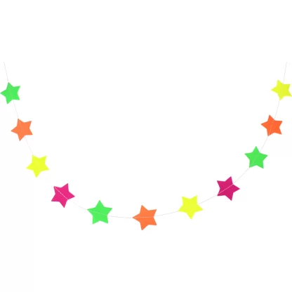 Mini Star Neon Bunting - 3m